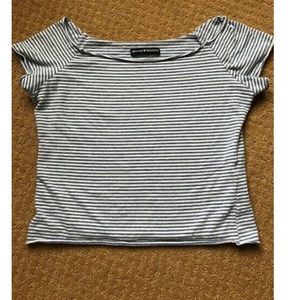 Brandy Melville Off the Shoulder Striped Top NEW